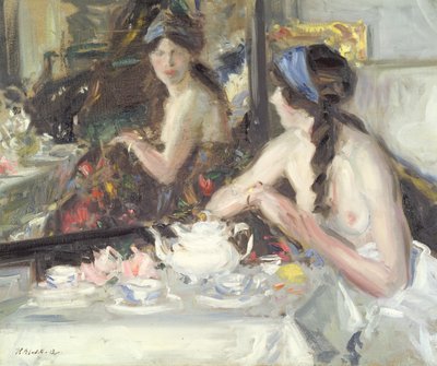 Bij de spiegel door Francis Campbell Boileau Cadell